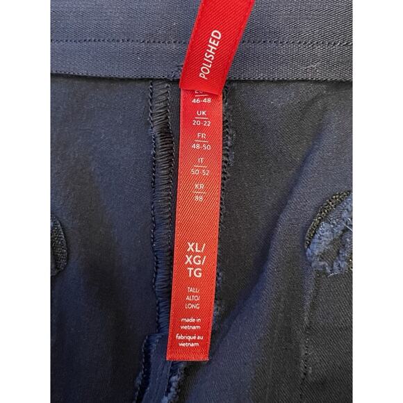 Spanx Polished Ankle Pants Size XL Slim Leg Pull On Black 4 Way Stretch Slimming - Picture 7 of 8